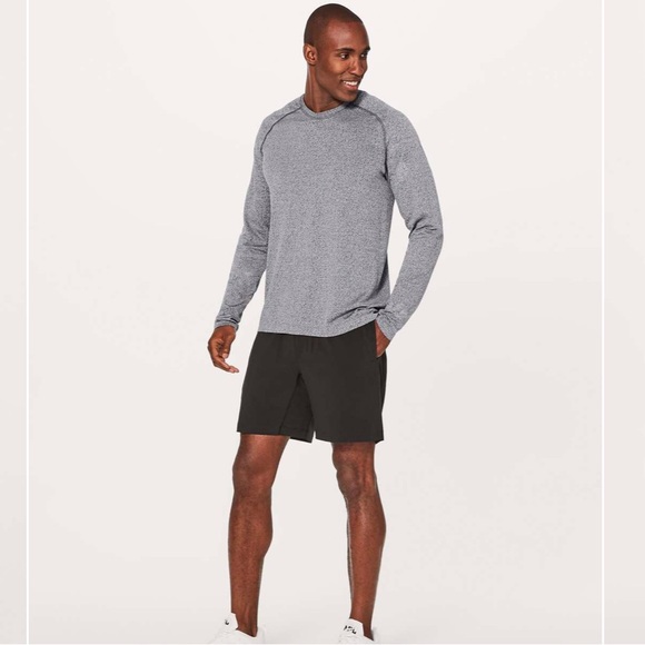 lululemon Men’s Metal Vent Tech Long Sleeve Black White XL - Picture 15 of 15